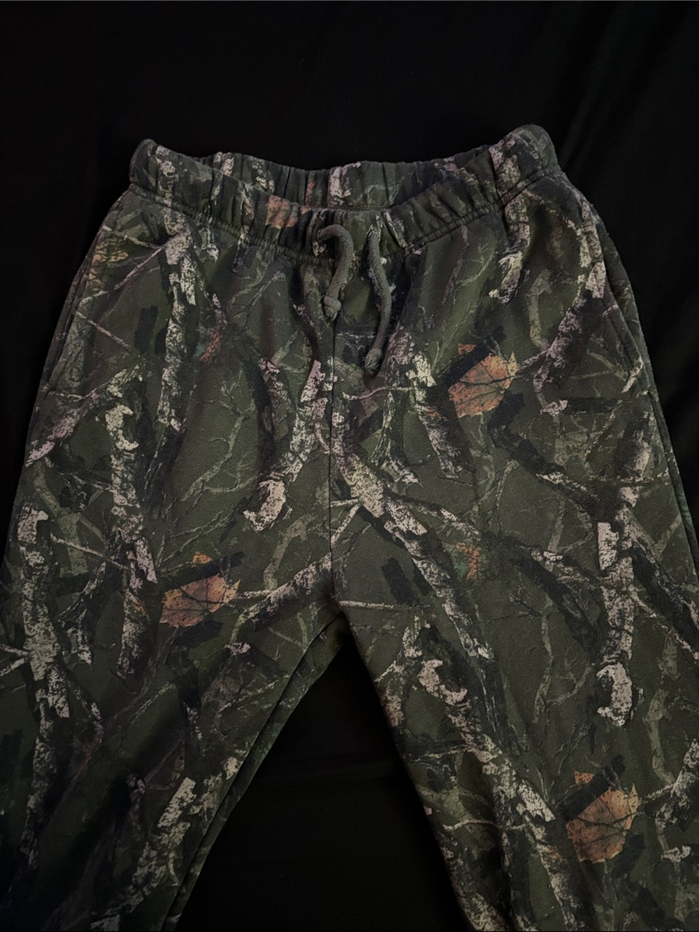 Men's Camouflage Drawstring Pants - Green